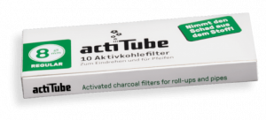 actiTube - activated CHARCOAL slim filters 7mm for rolling - 300 filters